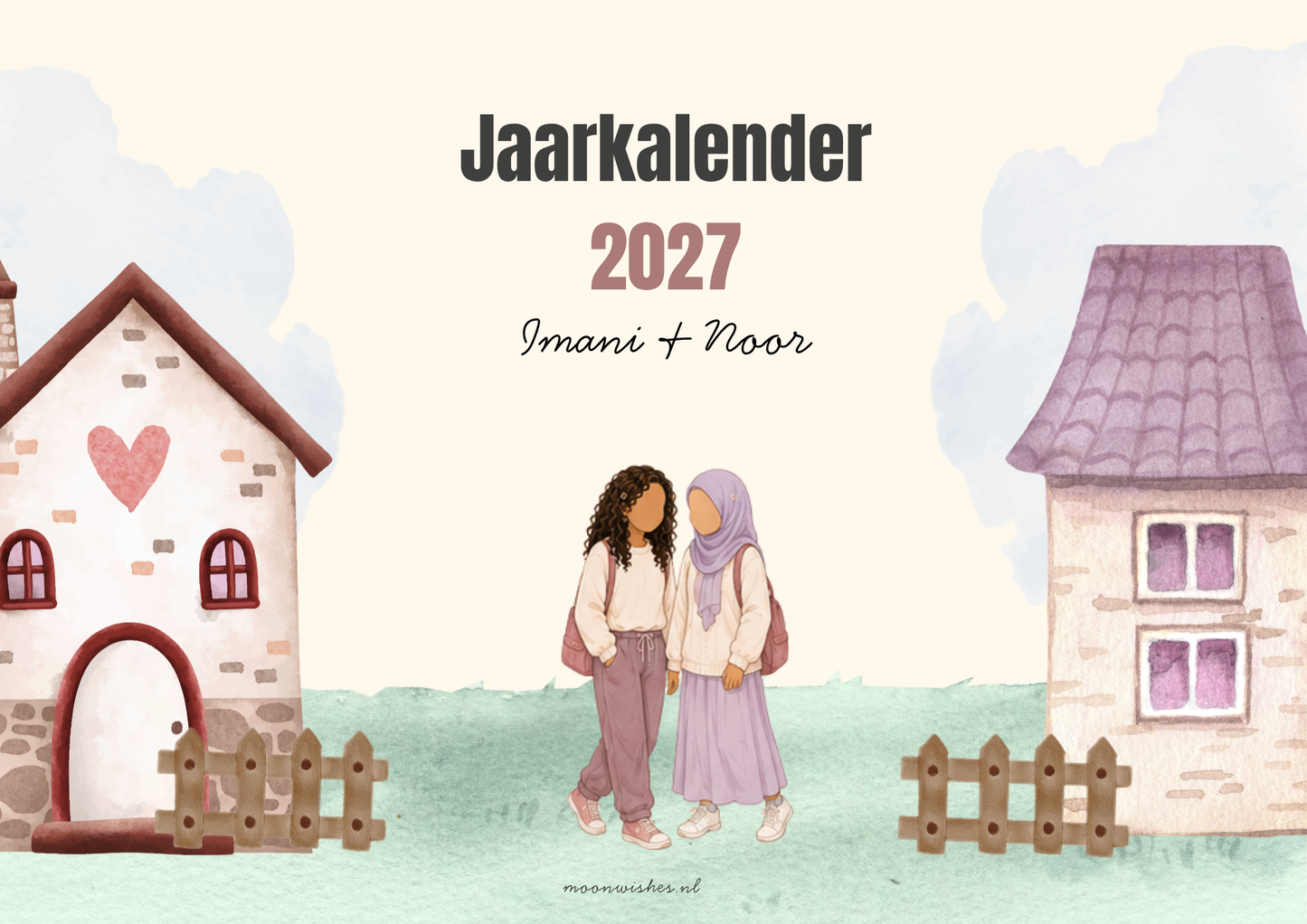 Imani & Noor Jaarkalender 2027 - digitale versie - binnenkort verkrijgbaar!