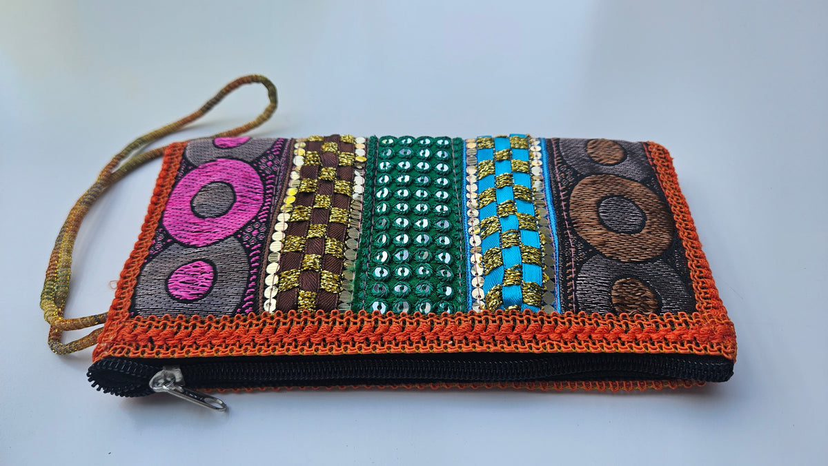 Prachtige patchwork etui / makeup tasje