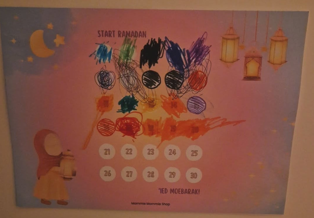Ramadan kalender voor peuter kleuter
