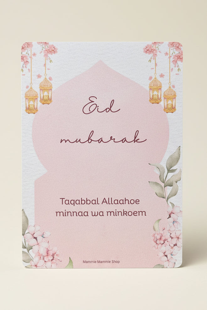 eid mubarak kaart voor vrouw