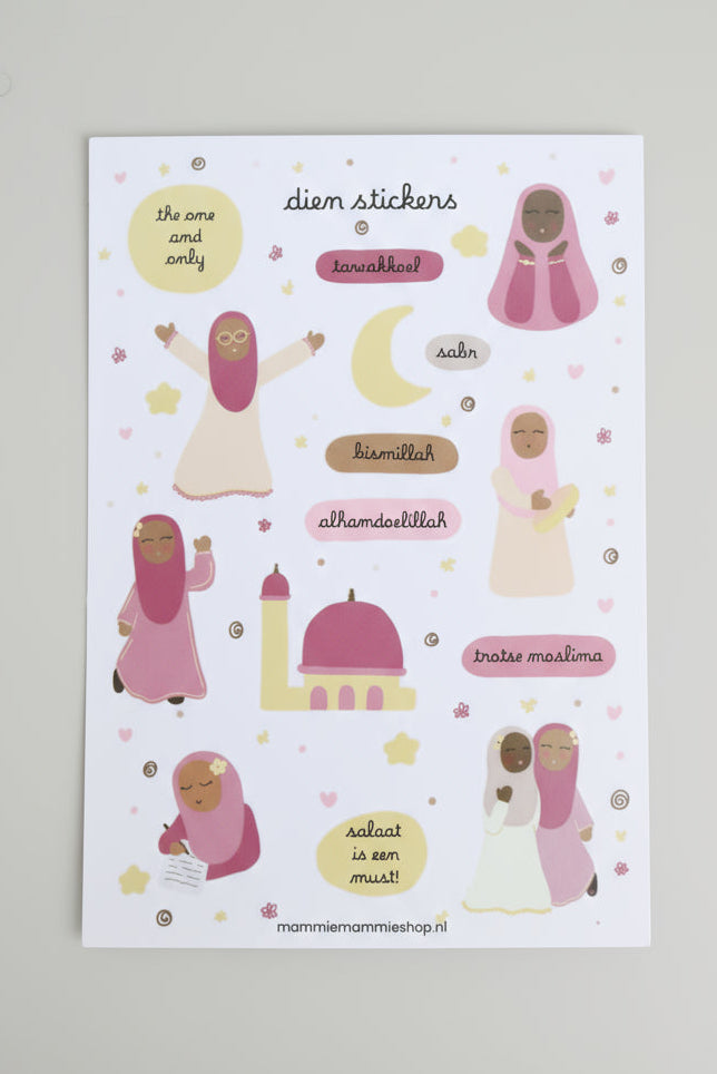 islamitische stickers meisjes