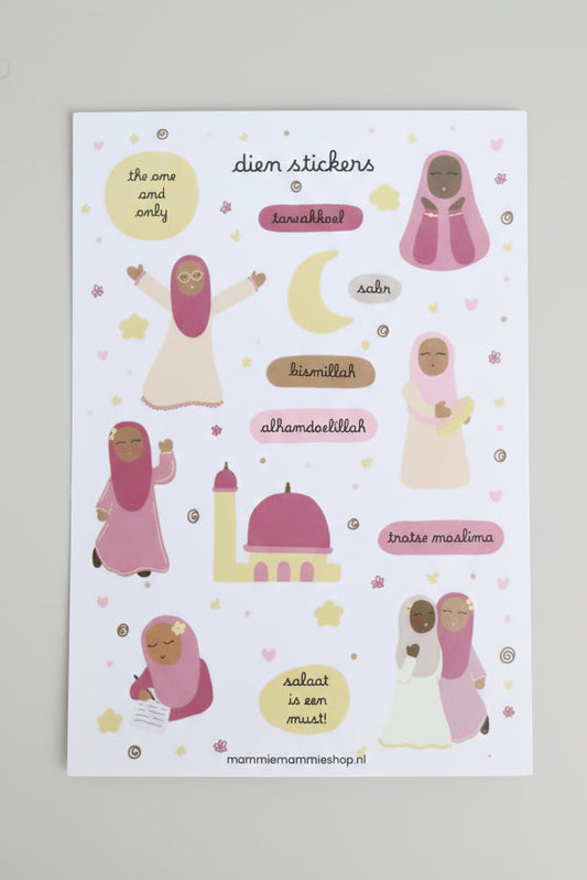 islamitische stickers meisjes
