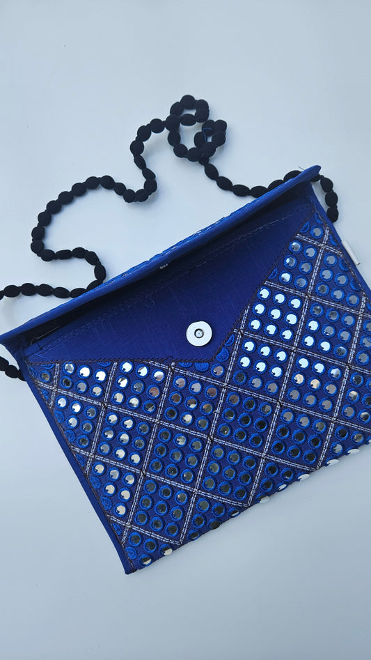 Traditioneel clutch met glimmertjes