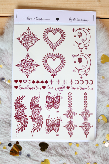 Henna tattoos voor meisjes